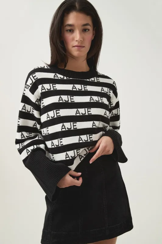 Story Oversized Striped Knit sold by Aje