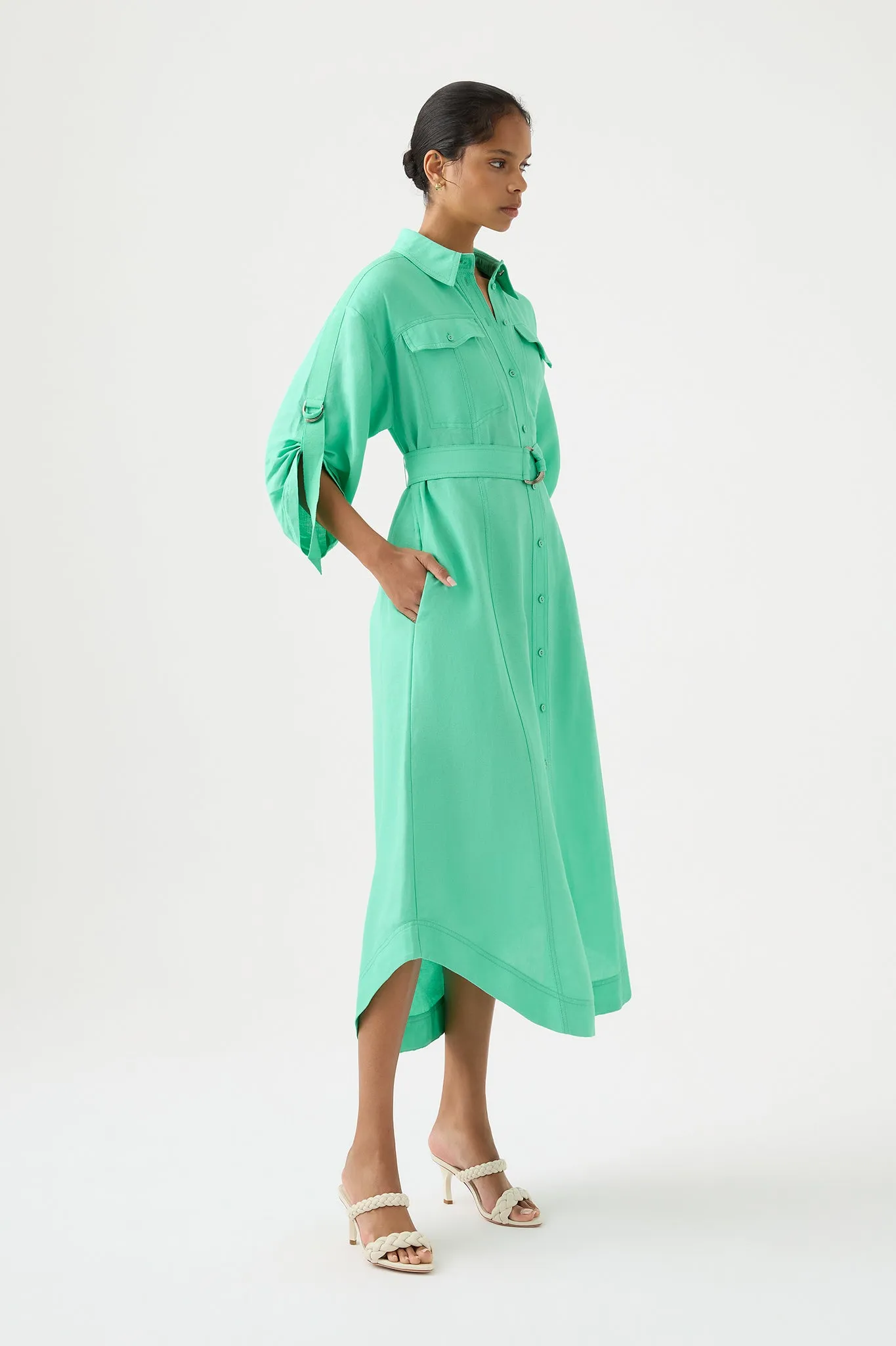 Signal Shirt Midi Dress sold by Aje product image thumbnail 3