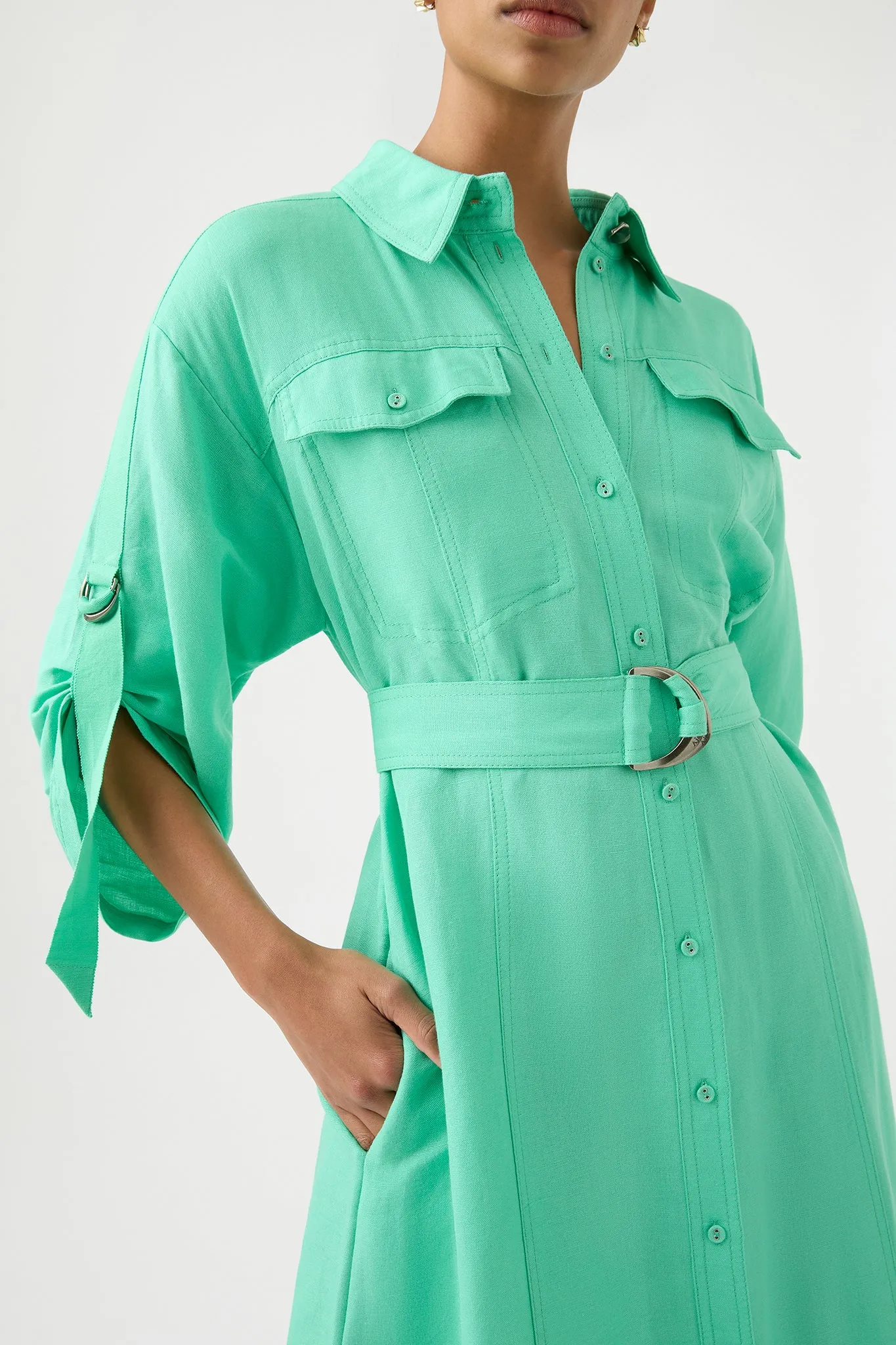Signal Shirt Midi Dress sold by Aje product image thumbnail 4
