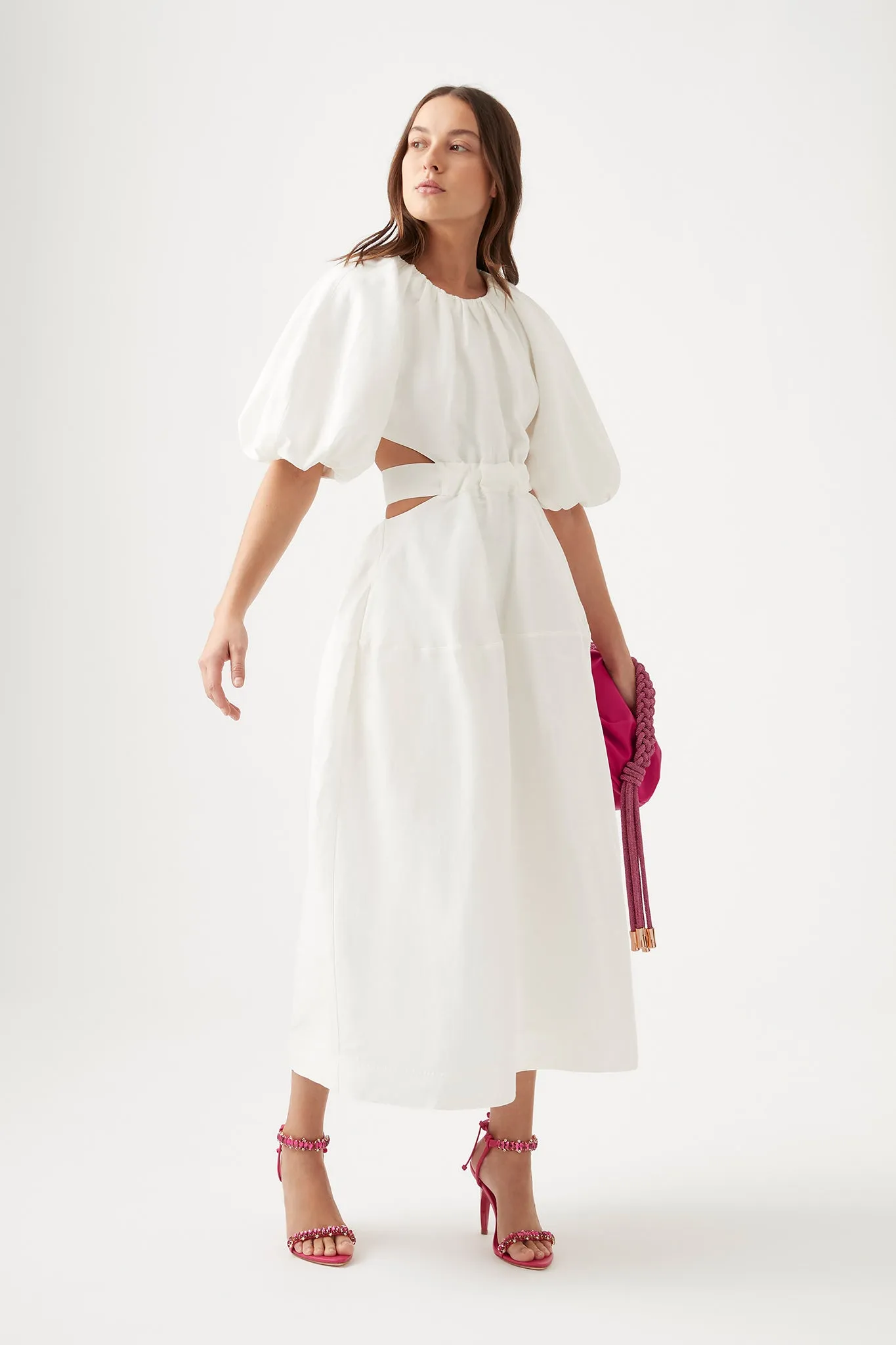 Mimosa Cut Out Midi Dress sold by Aje product image thumbnail 3