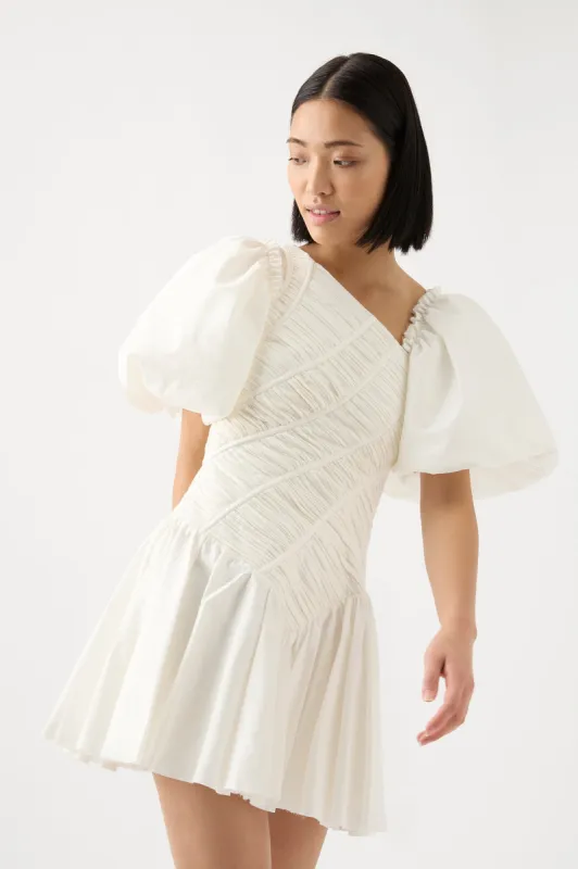 Dawn Drawstring Mini Dress sold by Aje