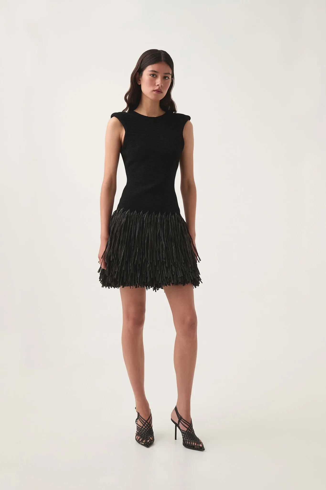 Rushes Raffia Knit Mini Dress sold by Aje product image thumbnail 4