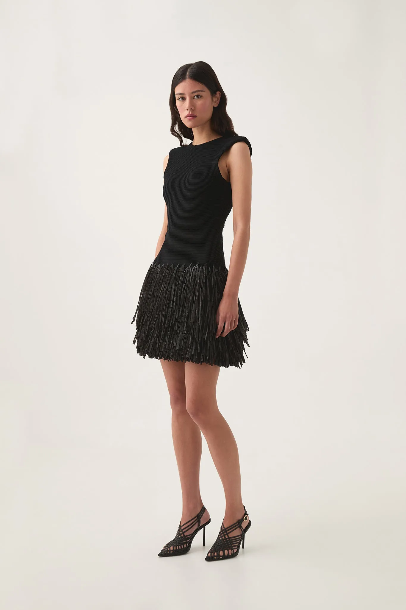 Rushes Raffia Knit Mini Dress sold by Aje product image thumbnail 3