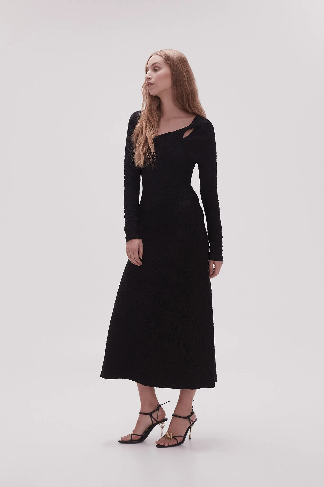 Celeste Twist Knit Midi Dress sold by Aje product image thumbnail 3