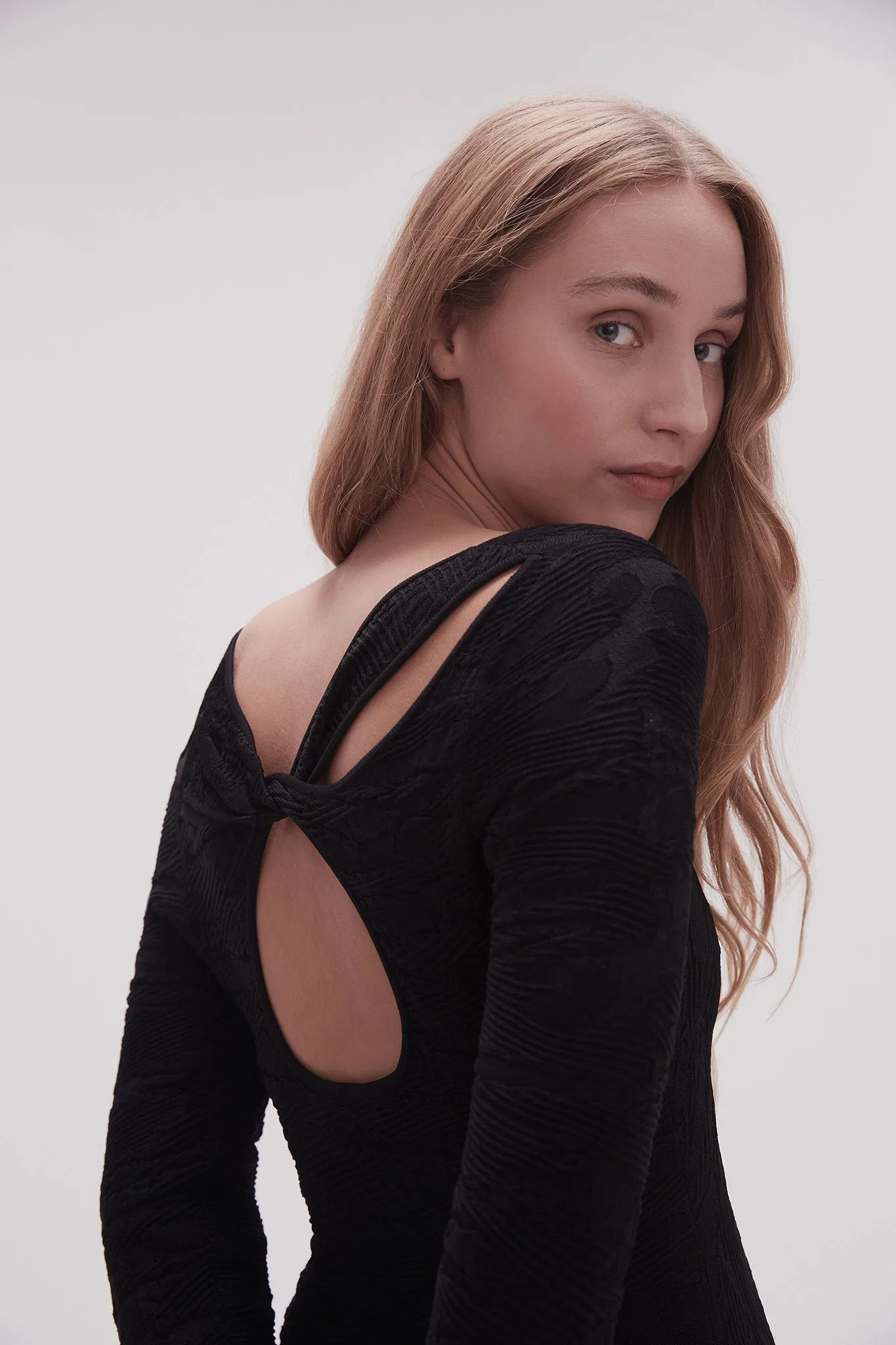 Celeste Twist Knit Midi Dress sold by Aje product image thumbnail 4