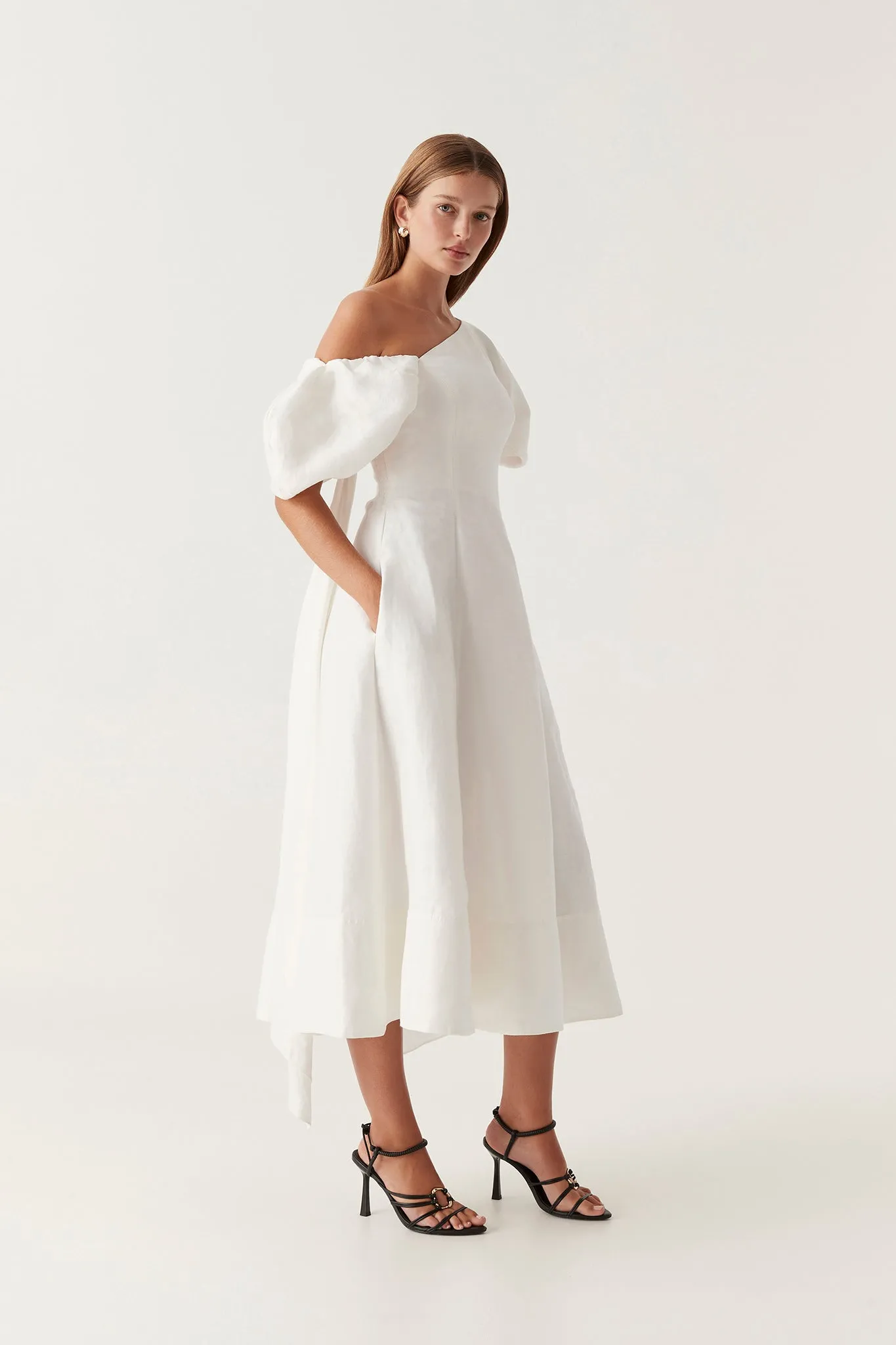 Arista Tulip Sleeve Midi Dress sold by Aje product image thumbnail 3