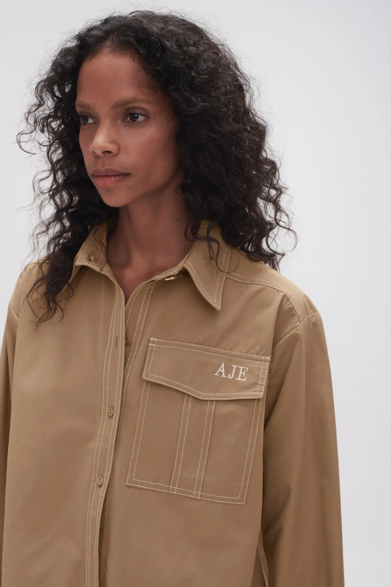 Satori Pearl Pin Shirt sold by Aje product image thumbnail 4