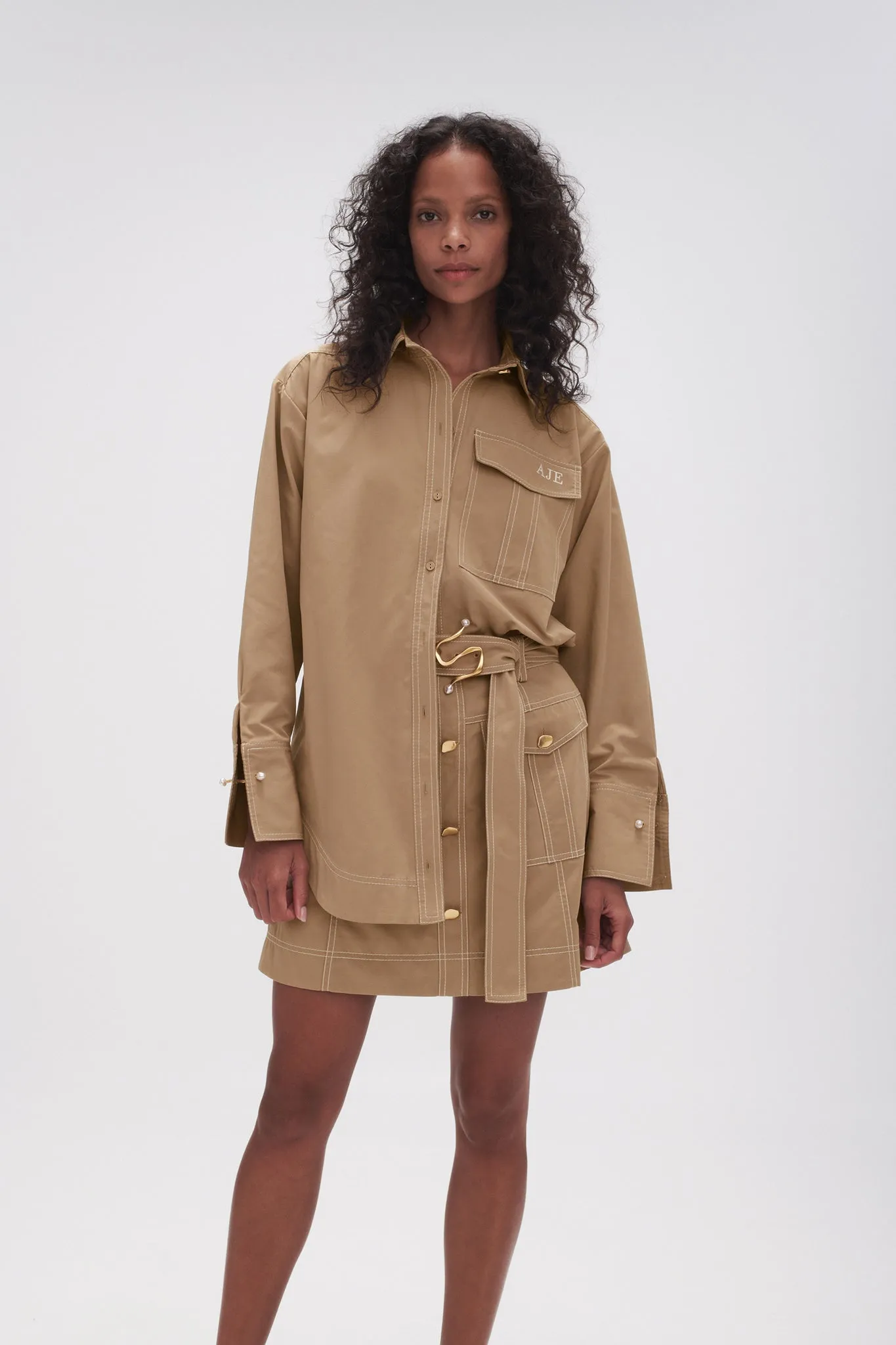 Satori Pearl Pin Shirt sold by Aje product image thumbnail 3