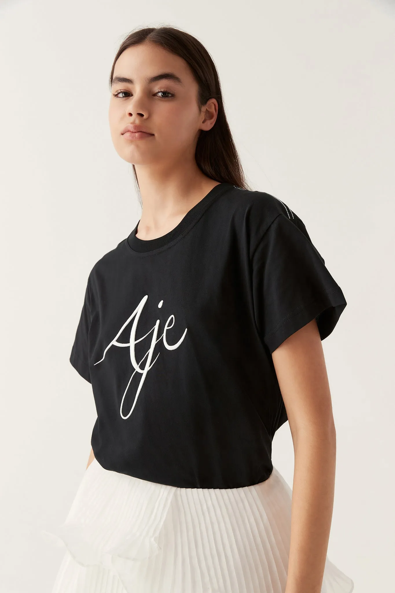 Zelle Embroidered Logo Tee sold by Aje product image thumbnail 5