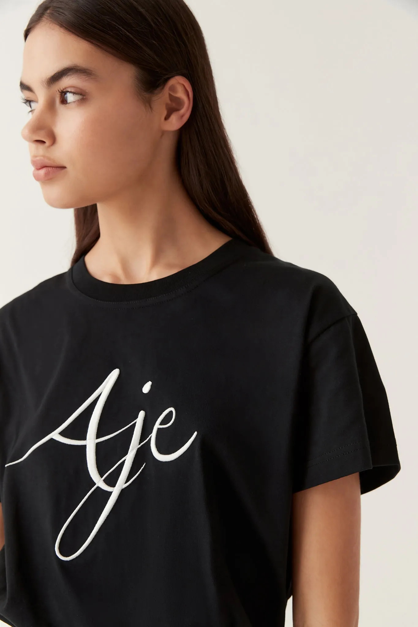 Zelle Embroidered Logo Tee sold by Aje product image thumbnail 4