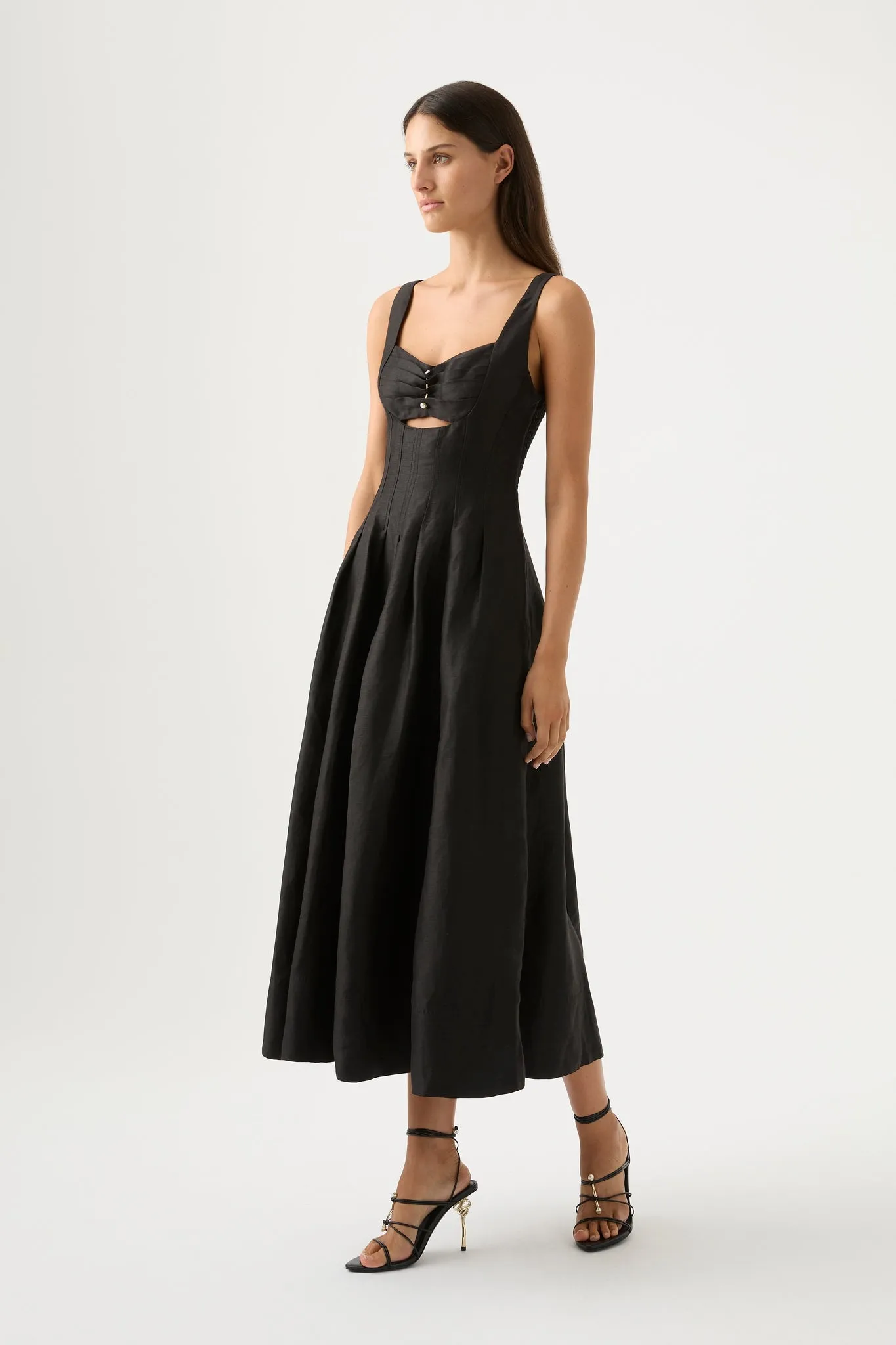Divinity Pearl Pin Midi Dress sold by Aje product image thumbnail 3