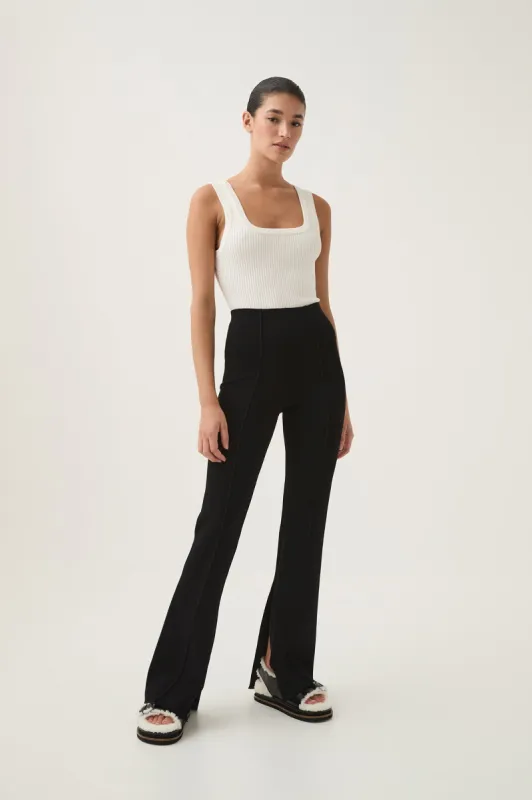 Isobel Split Hem Knit Pant made by Aje