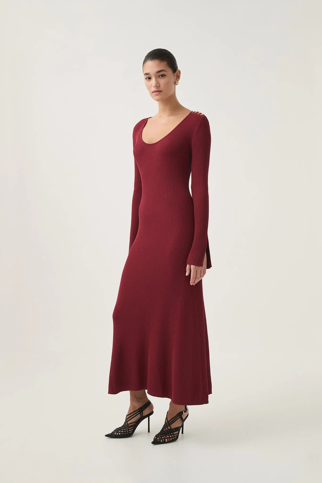 Zeitgeist Knit Midi Dress sold by Aje product image thumbnail 3