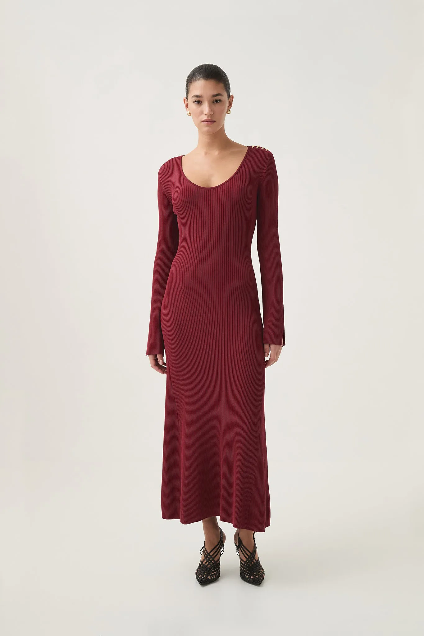 Zeitgeist Knit Midi Dress sold by Aje