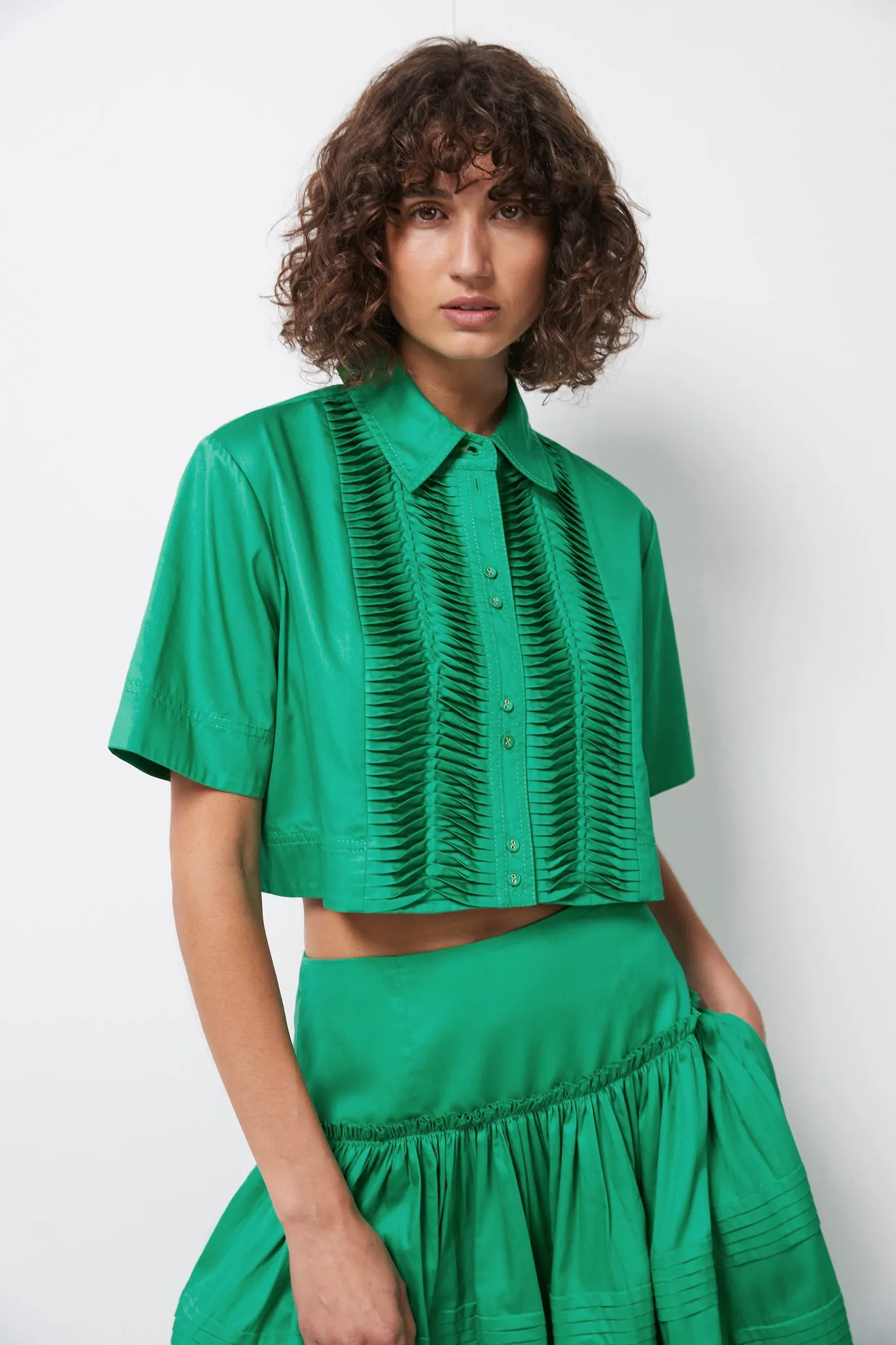 Tidal Tucked Cropped Top sold by Aje product image thumbnail 4