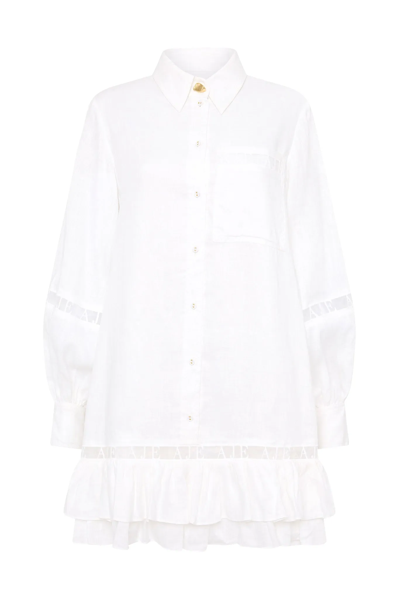 Reframe Logo Trim Mini Dress sold by Aje product image thumbnail 2