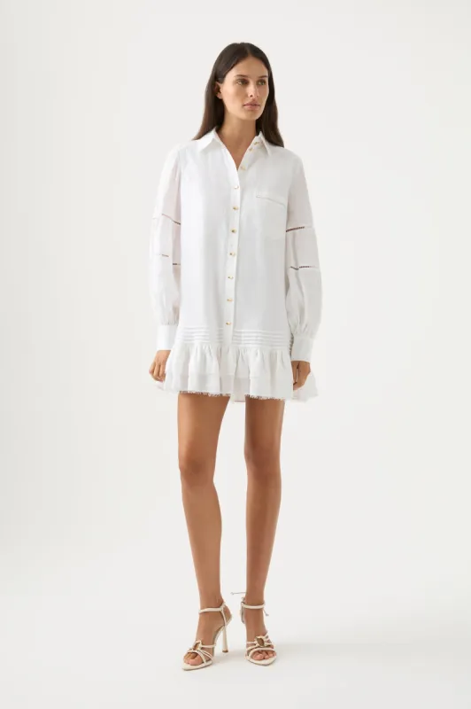 Lotus Shirt Mini Dress sold by Aje