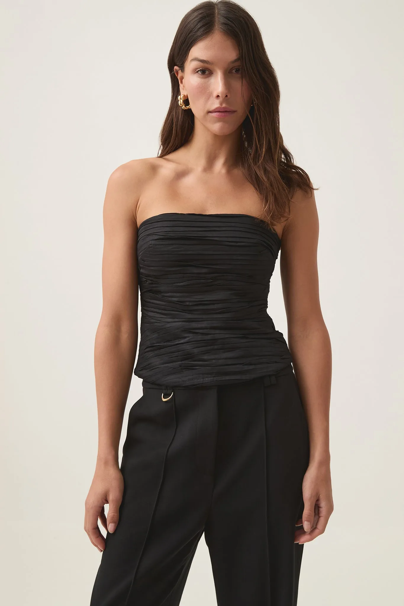 Sunbeam Ruched Bustier sold by Aje