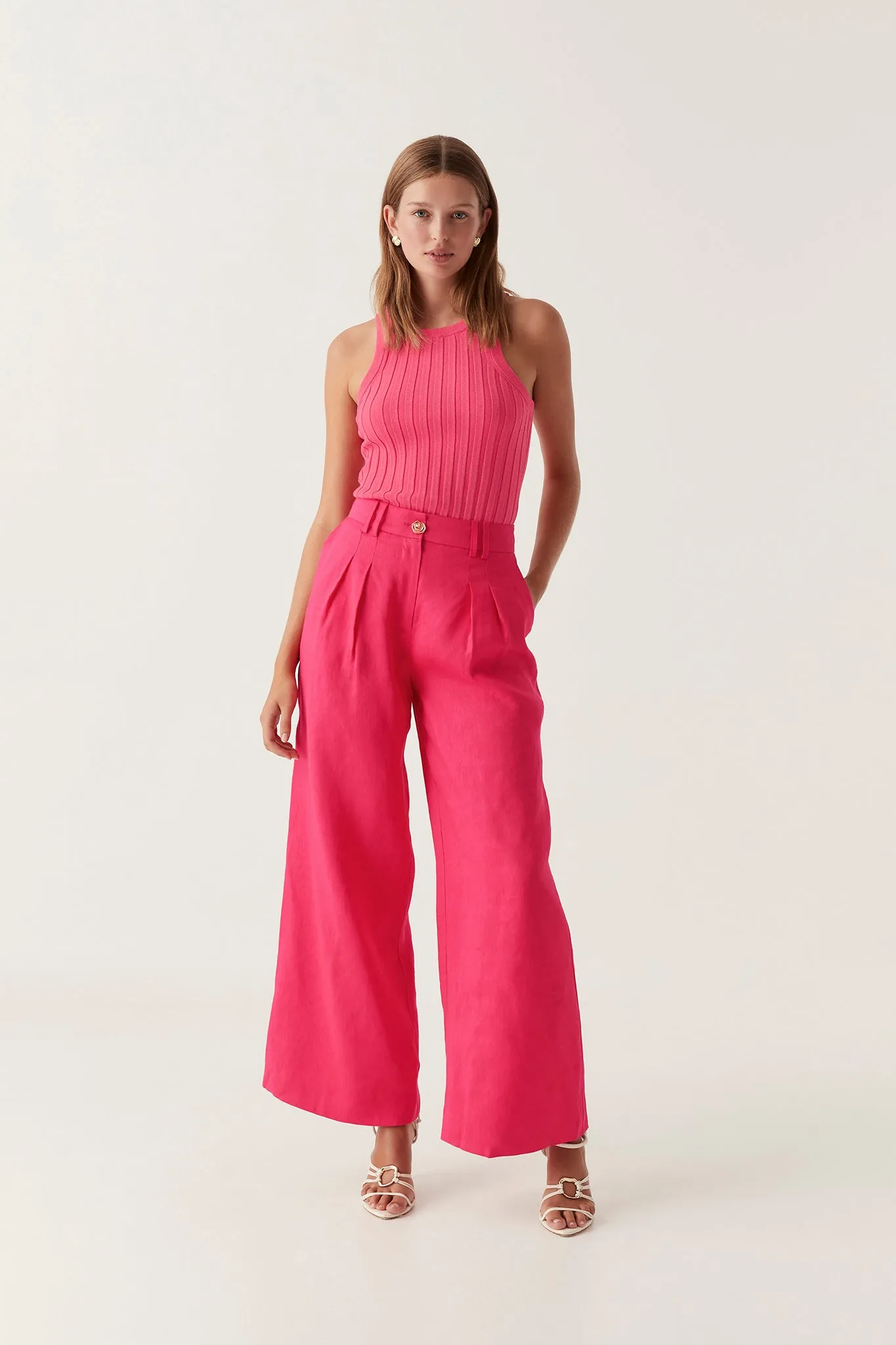 Vista High Waist Wide Leg Pant sold by Aje