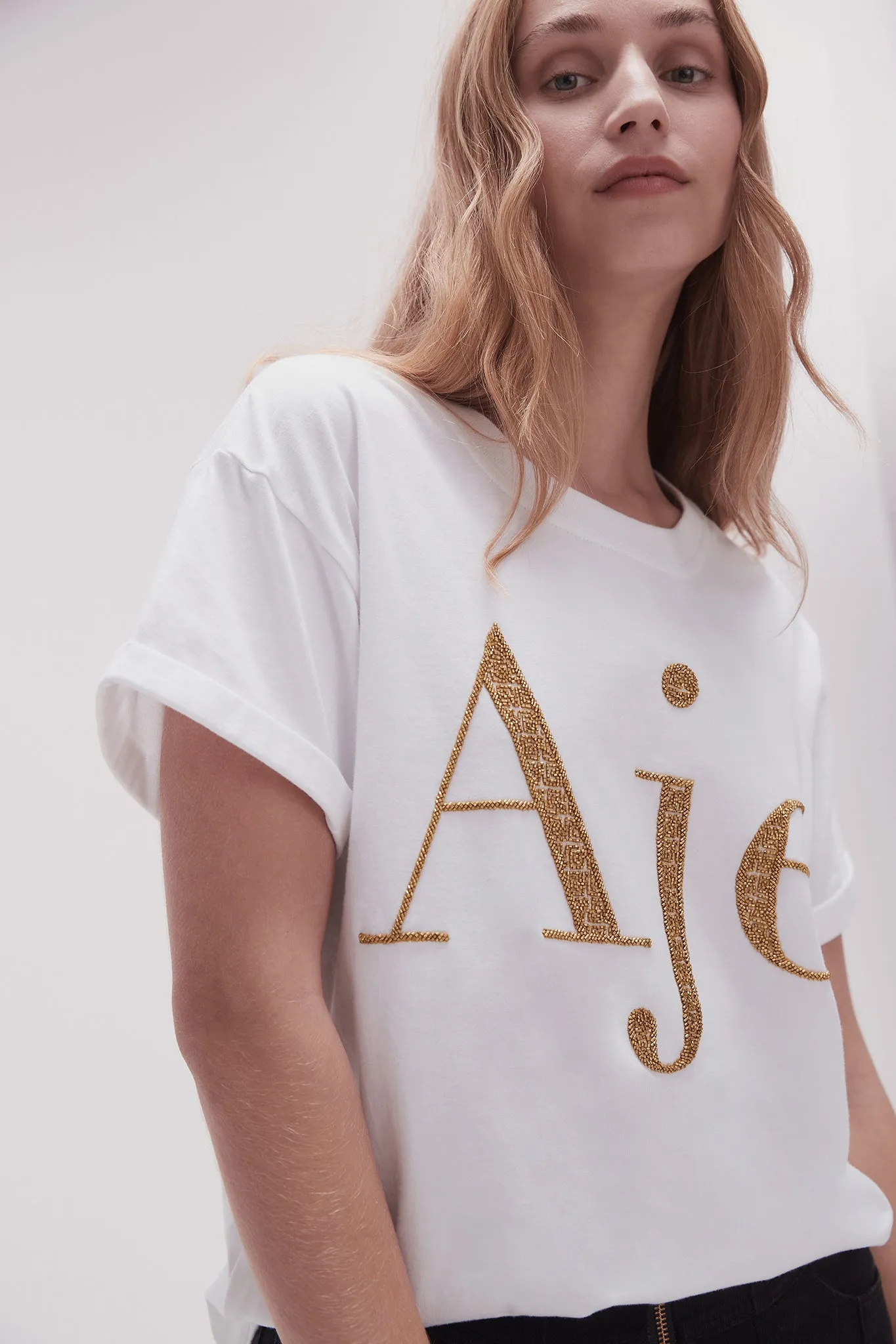 Flossie Embellished Logo Tee sold by Aje product image thumbnail 4