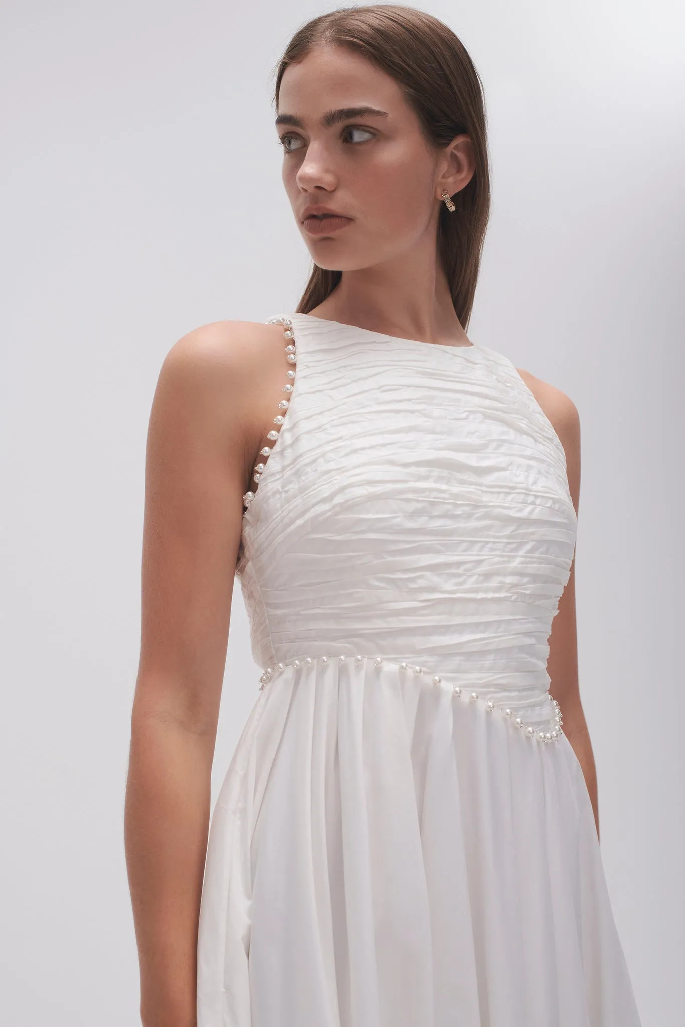 Florence Pearl Trim Midi Dress sold by Aje product image thumbnail 5