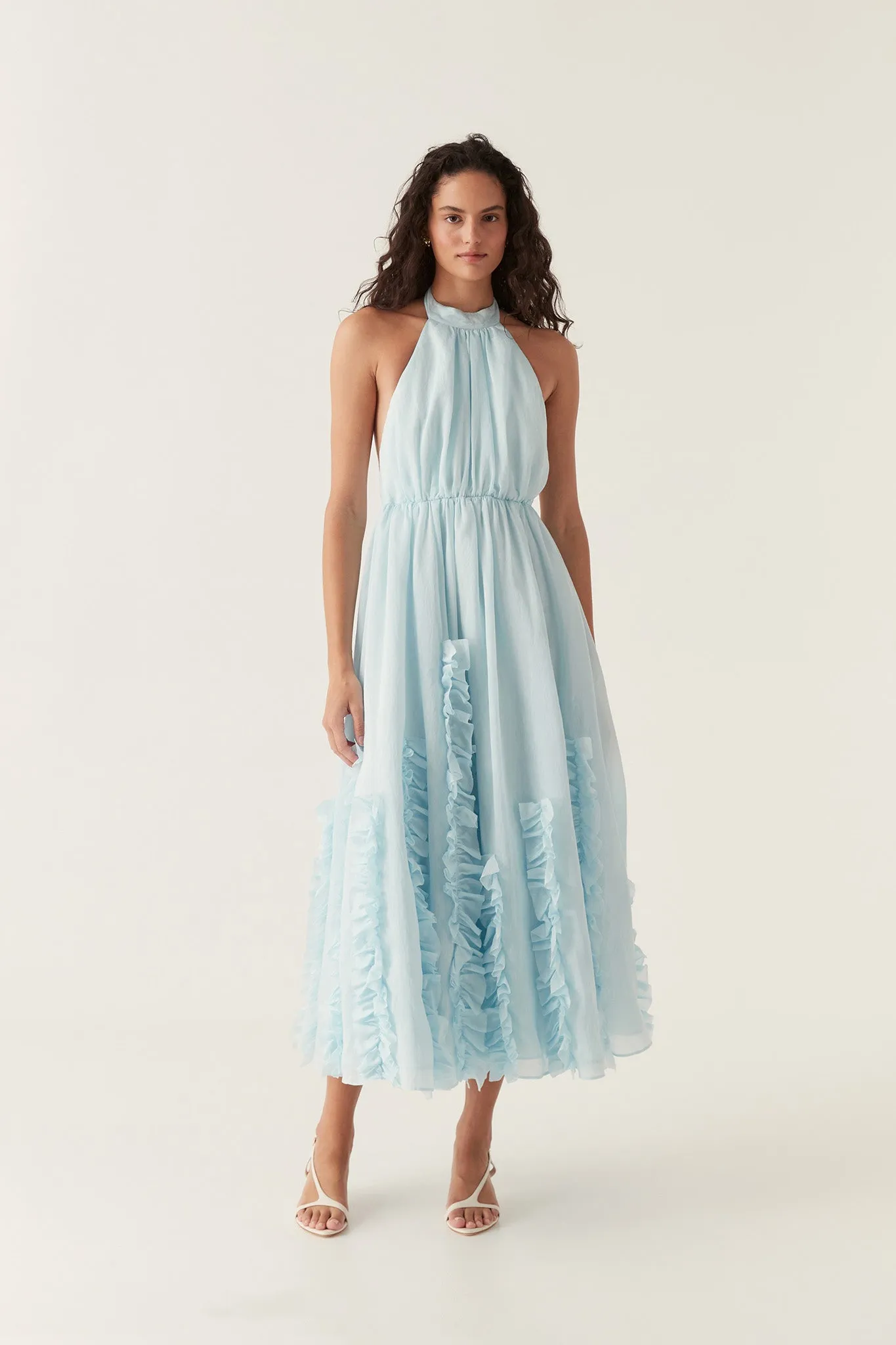 Hilma Frill Maxi Halter Dress sold by Aje product image thumbnail 3
