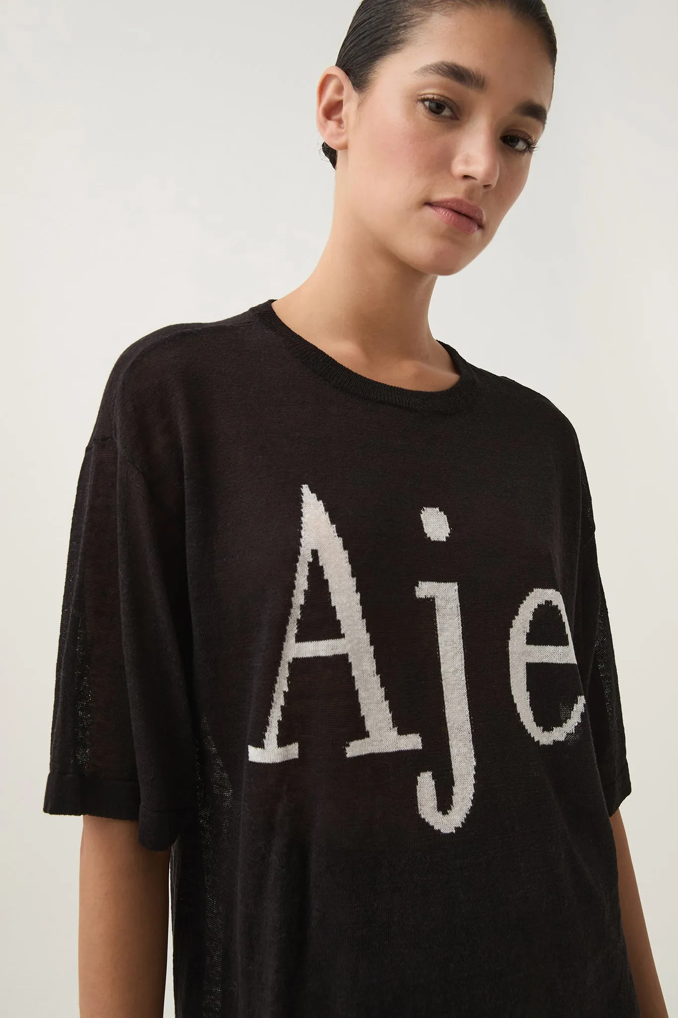 Elvira Oversized Linen Tee sold by Aje product image thumbnail 4