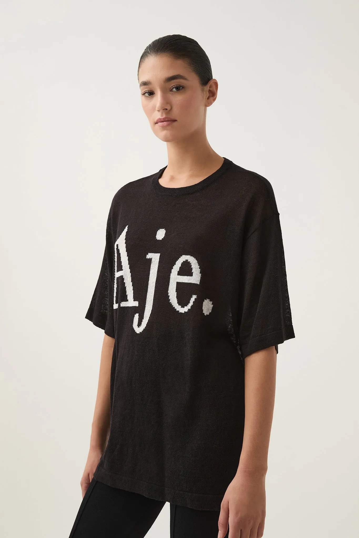 Elvira Oversized Linen Tee sold by Aje product image thumbnail 5