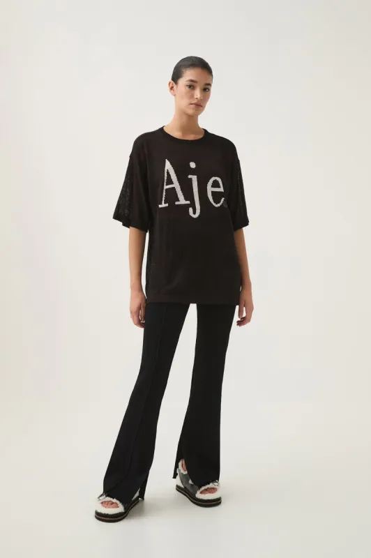 Elvira Oversized Linen Tee sold by Aje