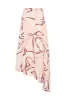 Jeanne Dipped Midi Skirt sold by Aje