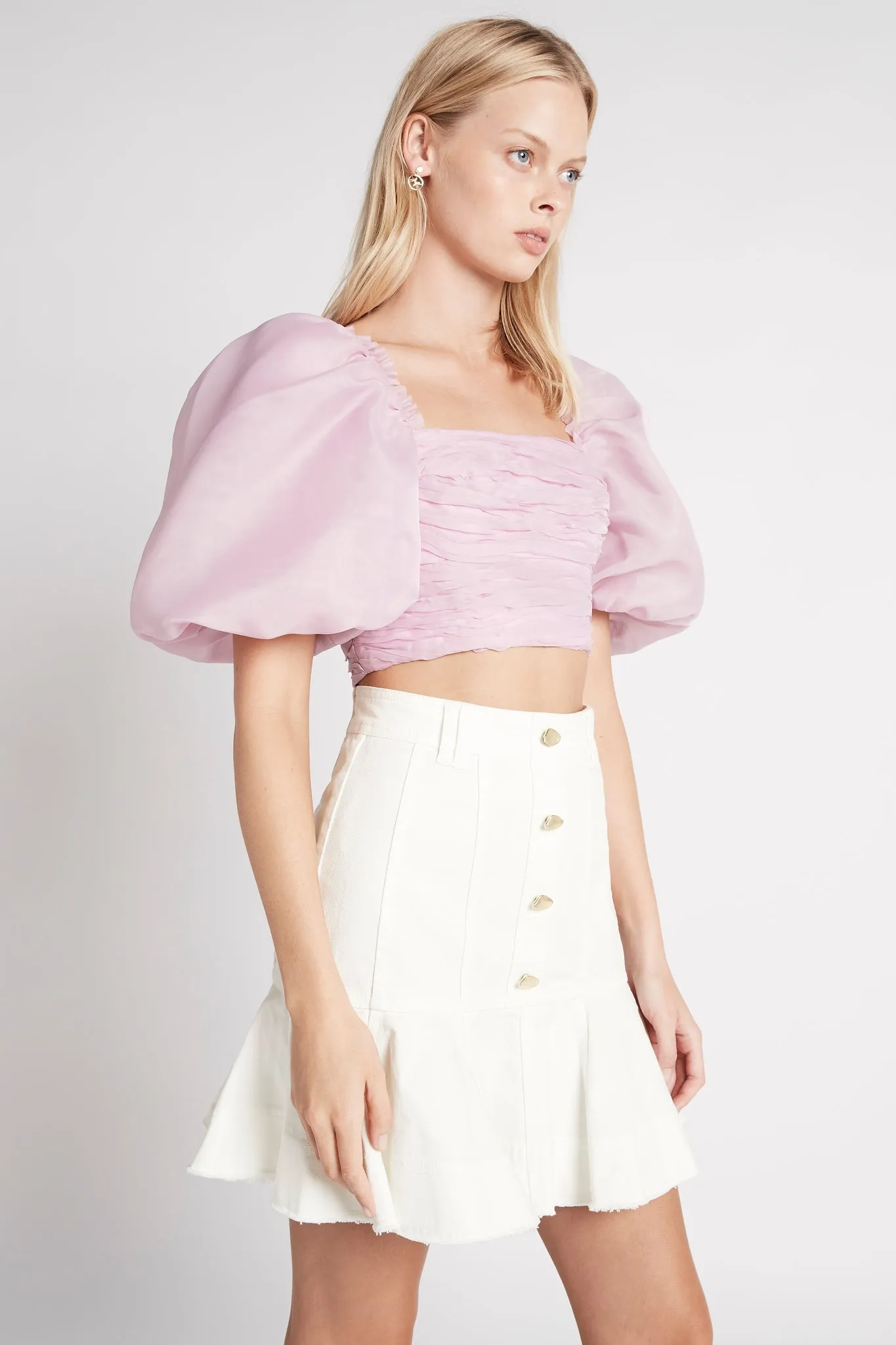 Myriad Puff Sleeve Cropped Top sold by Aje product image thumbnail 3