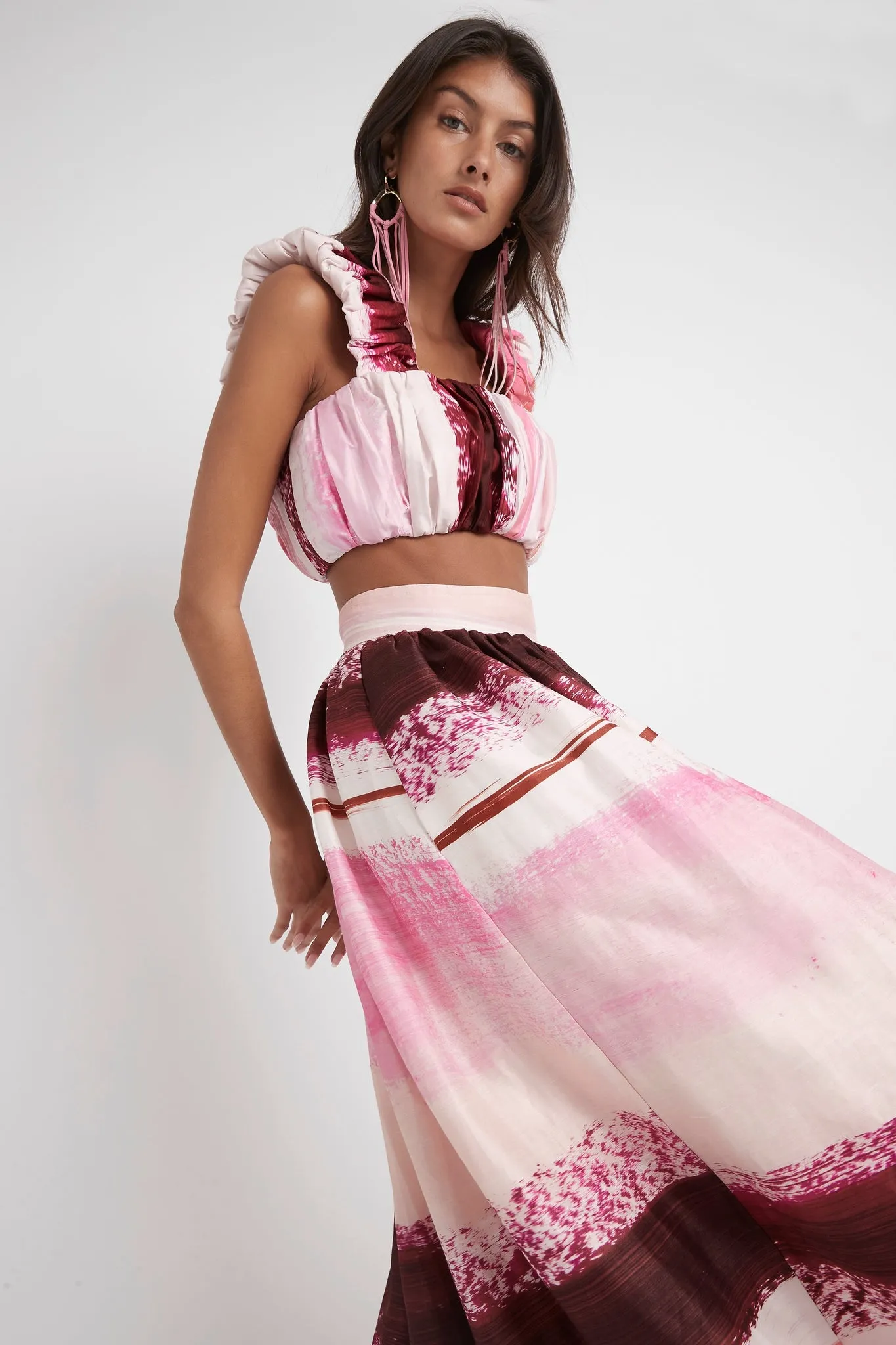 Kasbah Sunset Stripe Maxi Skirt sold by Aje product image thumbnail 4