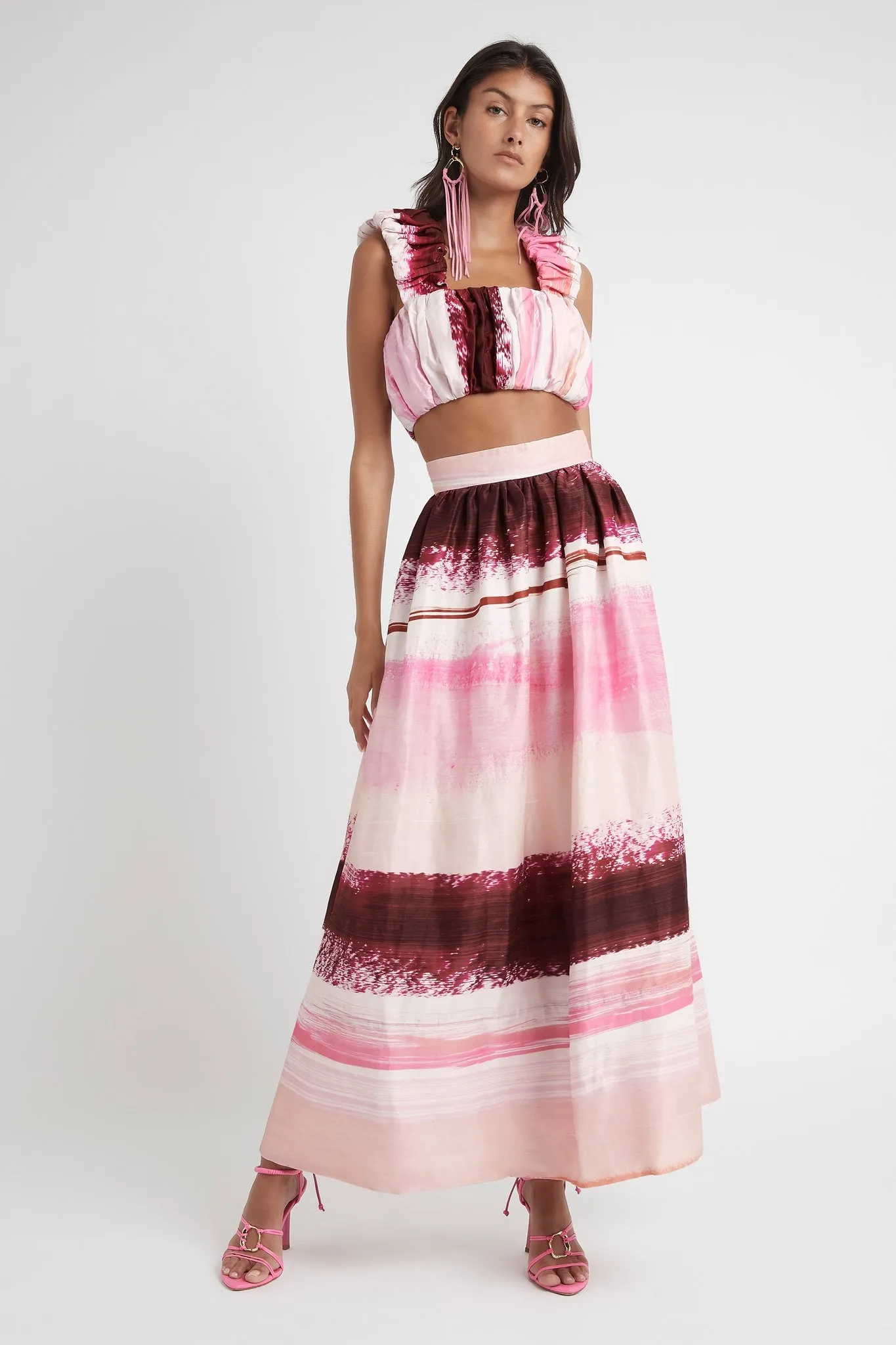 Kasbah Sunset Stripe Maxi Skirt sold by Aje product image thumbnail 3