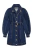 Elena Belted Denim Mini Dress sold by Aje