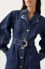 Elena Belted Denim Mini Dress sold by Aje