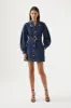 Elena Belted Denim Mini Dress sold by Aje
