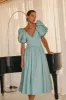 Gabrielle Plunge Midi Dress sold by Aje