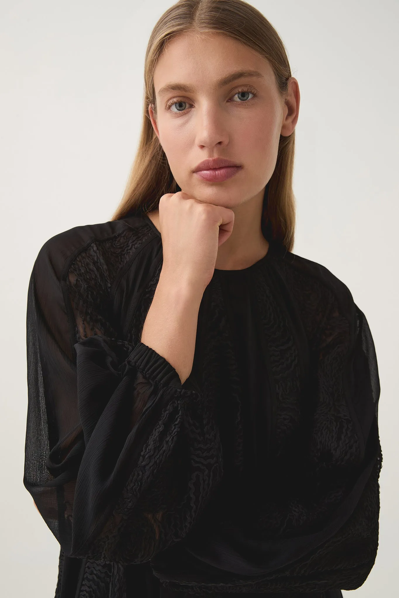 Soleil Blouson Lace Midi Dress sold by Aje product image thumbnail 4