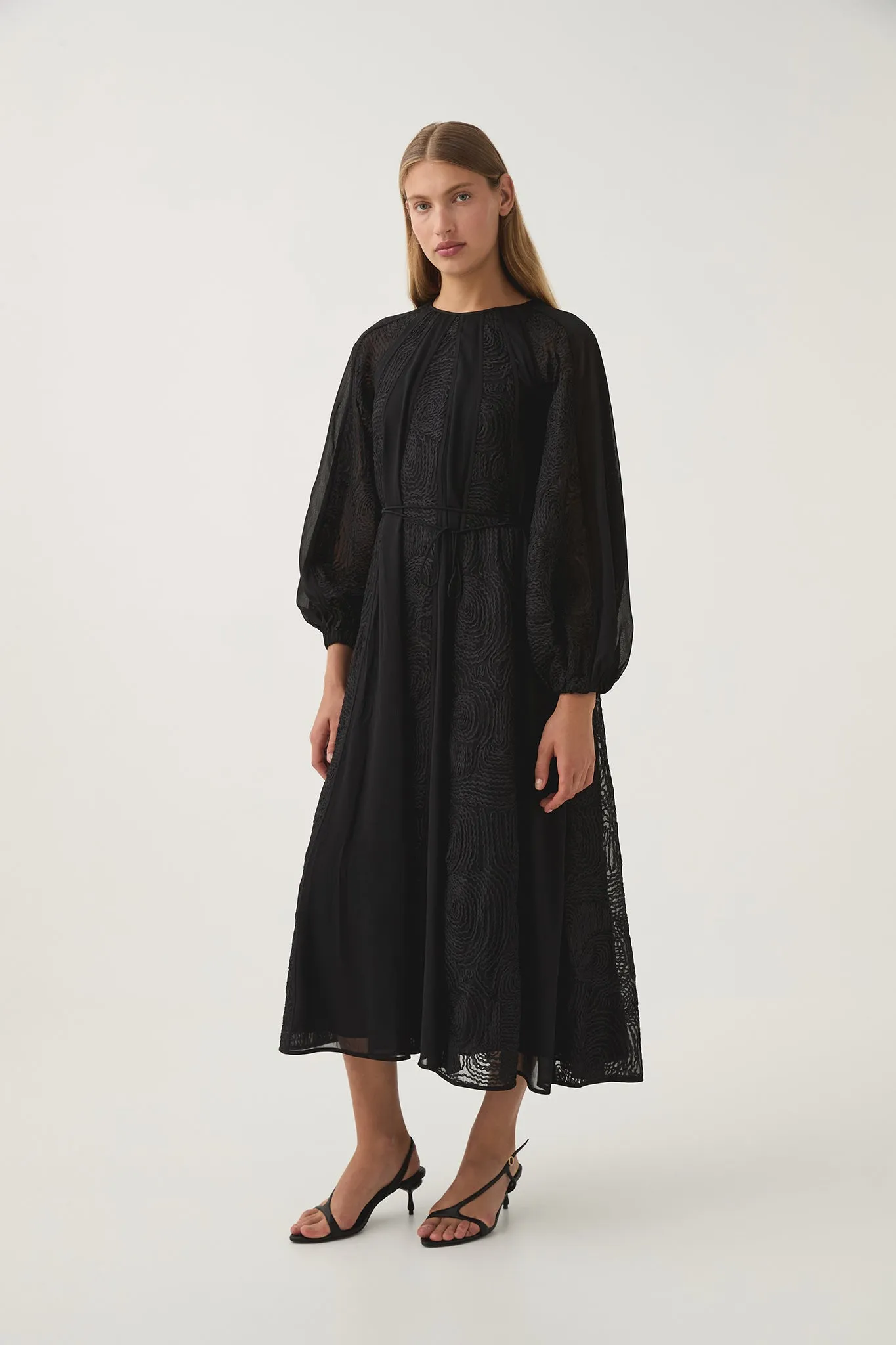 Soleil Blouson Lace Midi Dress sold by Aje product image thumbnail 5