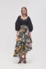 Alice Pleated Asymmetric Midi Skirt sold by Aje