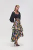 Alice Pleated Asymmetric Midi Skirt sold by Aje