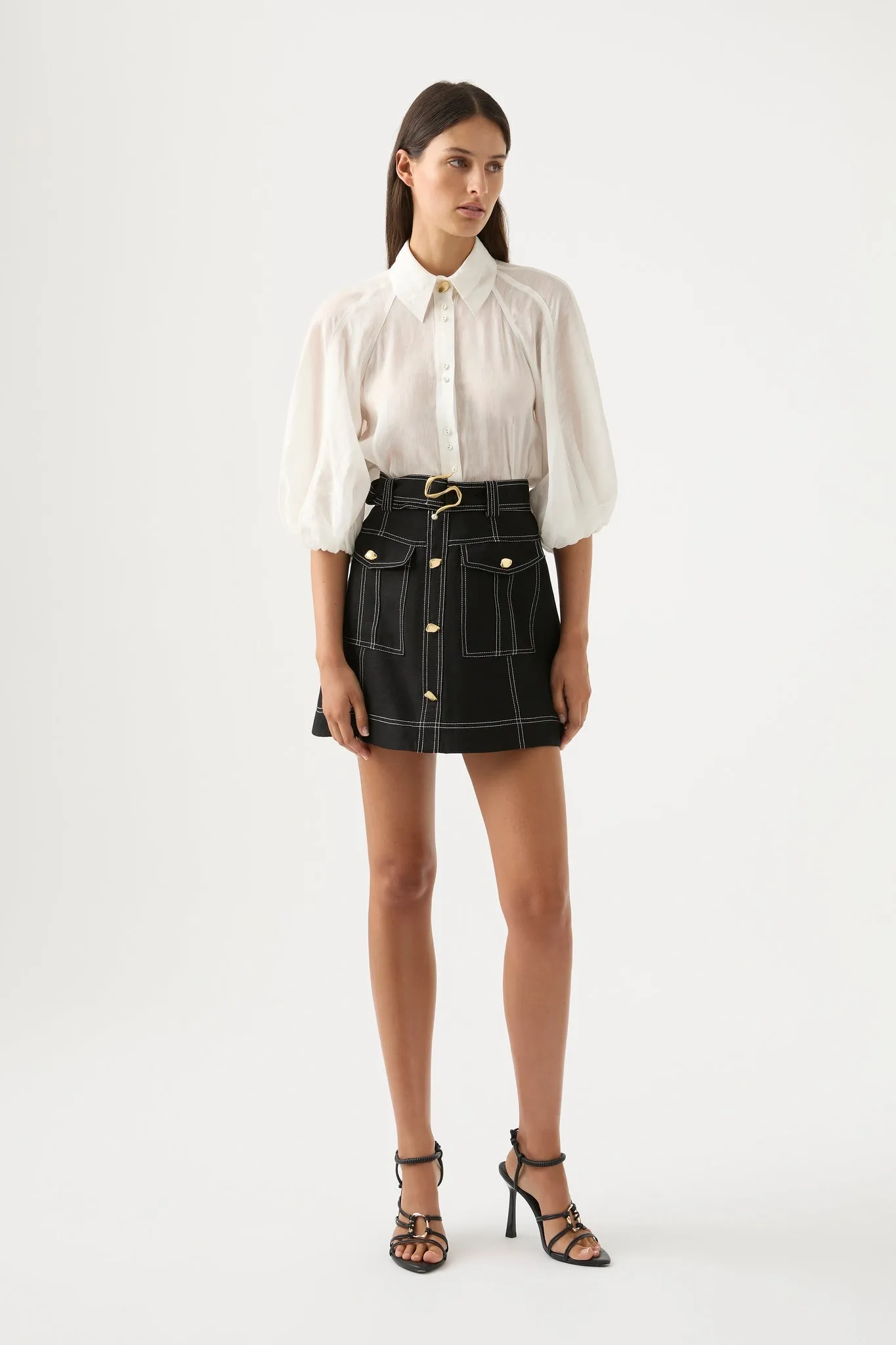 Palms Puff Sleeve Shirt sold by Aje product image thumbnail 5