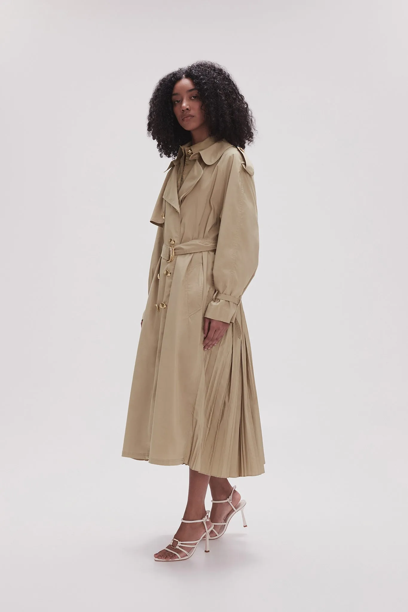Prima Pleat Trench Coat sold by Aje product image thumbnail 5