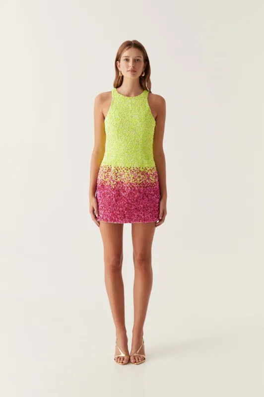 Calypso Ombre Mini Dress sold by Aje