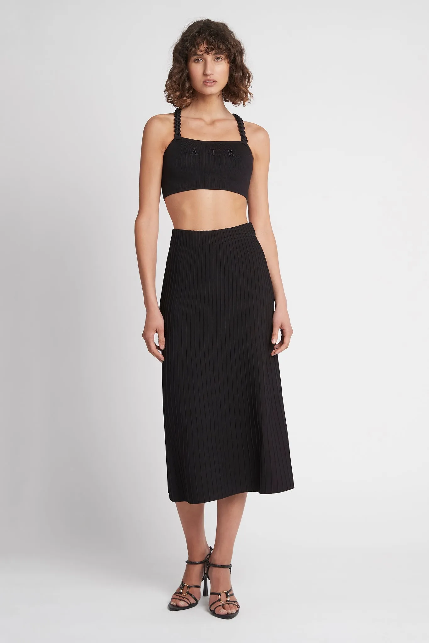 Frey Knit Midi Skirt sold by Aje product image thumbnail 3