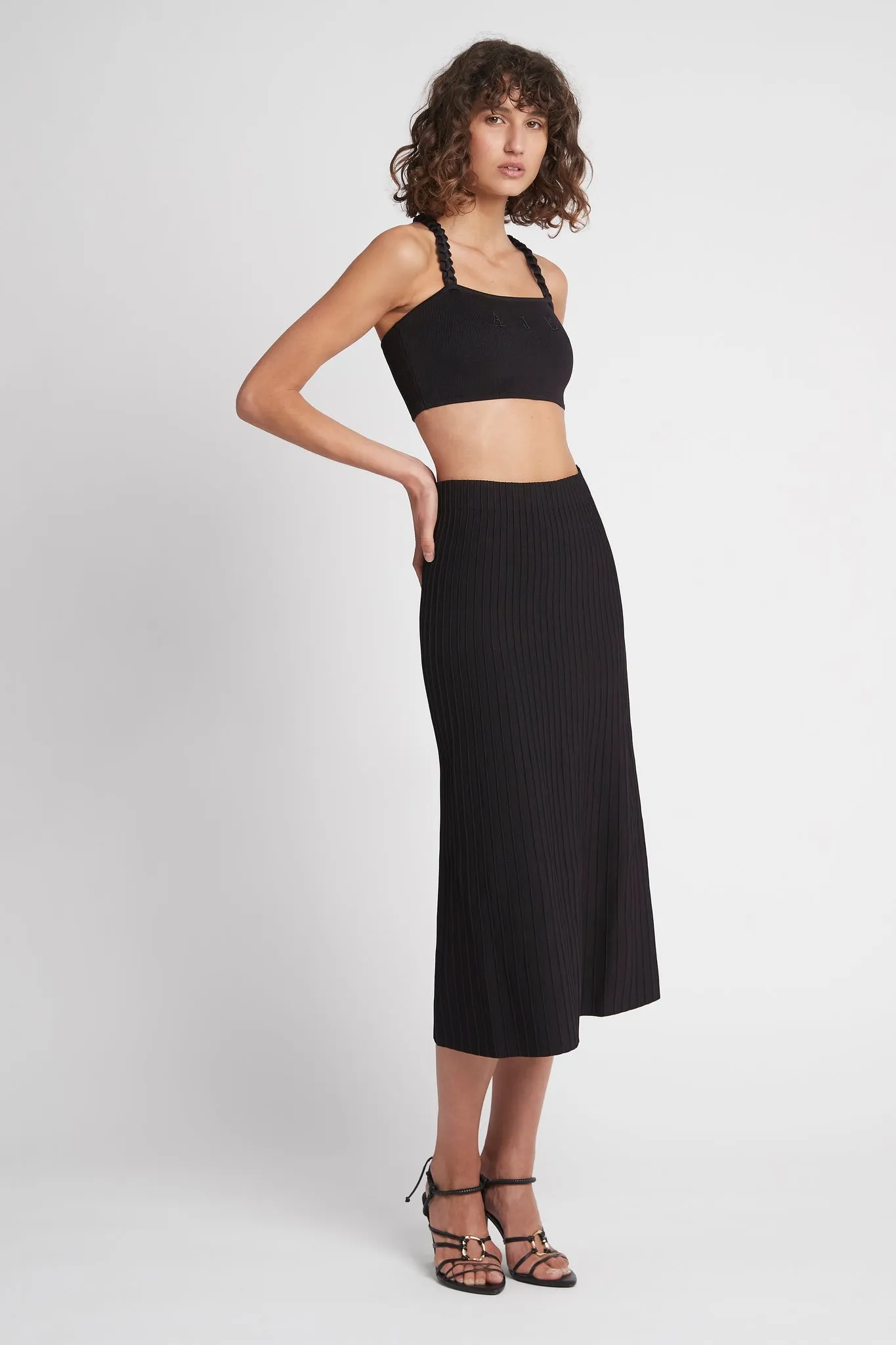 Frey Knit Midi Skirt sold by Aje product image thumbnail 4