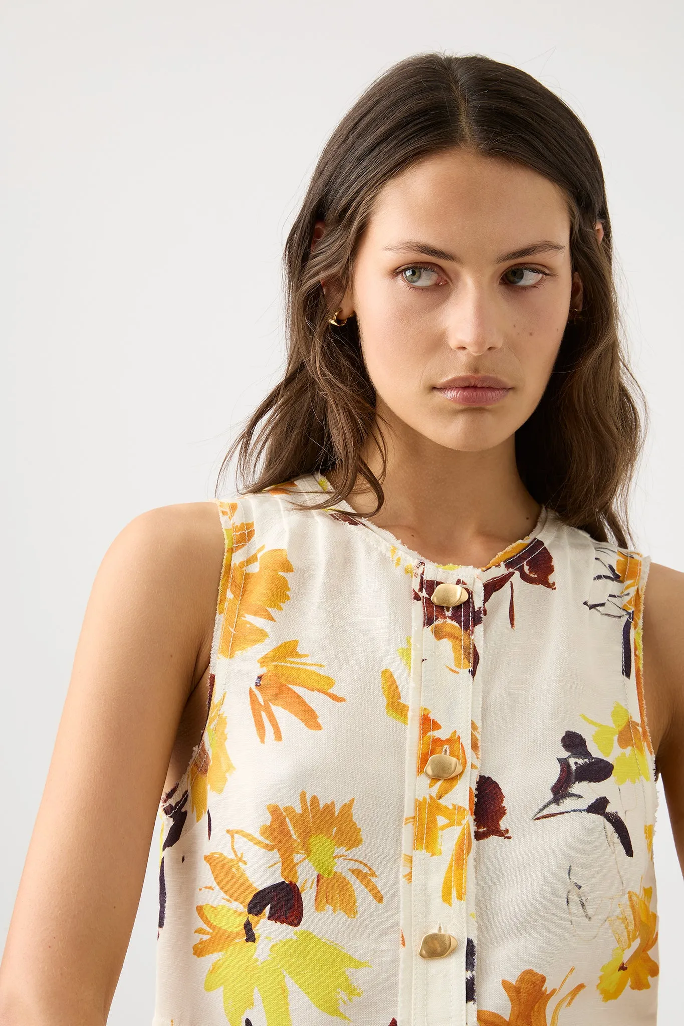 Bessie Floral Shell Top sold by Aje product image thumbnail 4