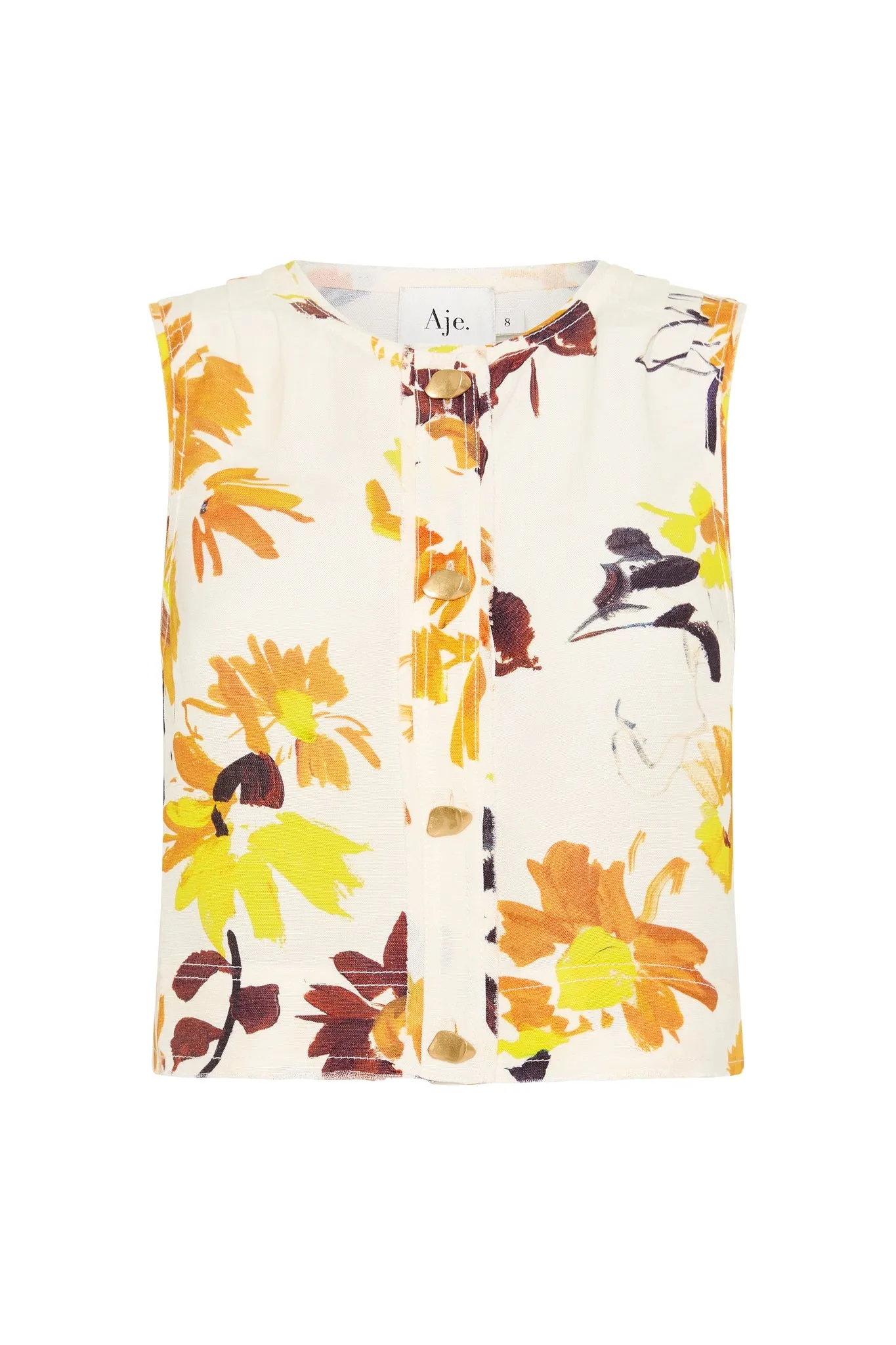 Bessie Floral Shell Top sold by Aje product image thumbnail 2