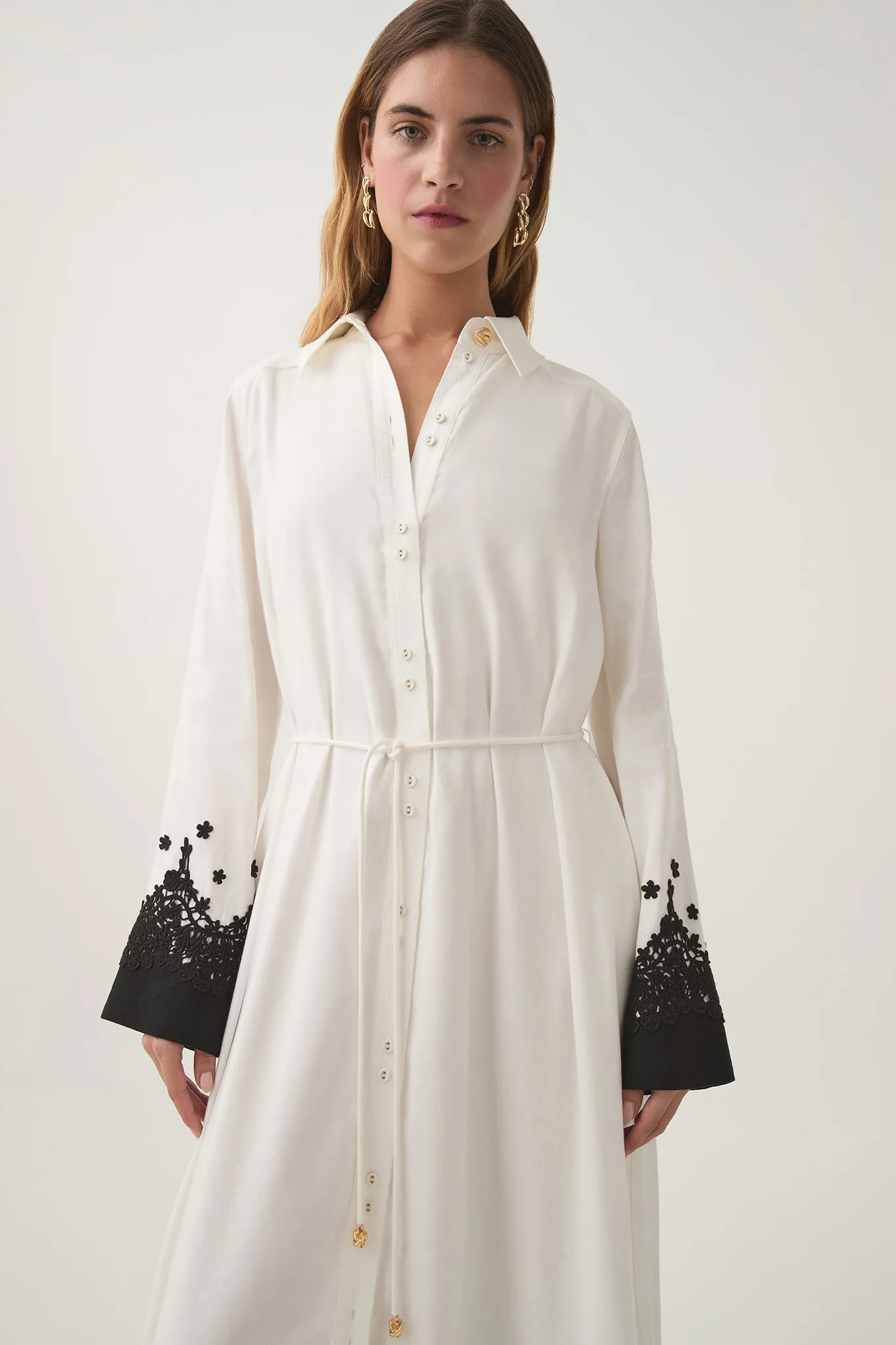 Charmer Lace Trim Midi Dress sold by Aje product image thumbnail 4