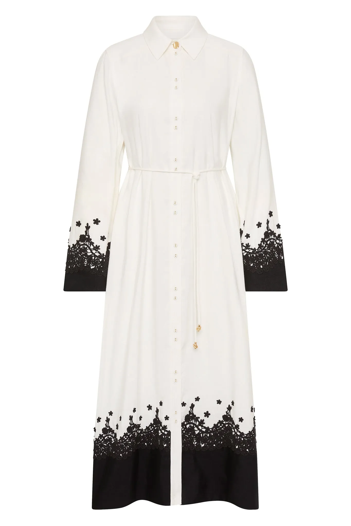 Charmer Lace Trim Midi Dress sold by Aje product image thumbnail 2